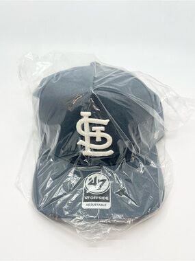 St. Louis Cardinals '47 Brand Offside Baseball Gray Hat Snapback Mesh *BRAND NEW